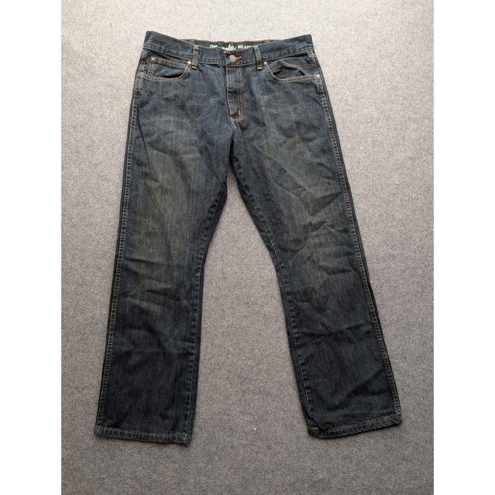 Wrangler Retro Relaxed Bootcut Jeans Mens 36x34 Dark Wash Denim 10WRT20WB